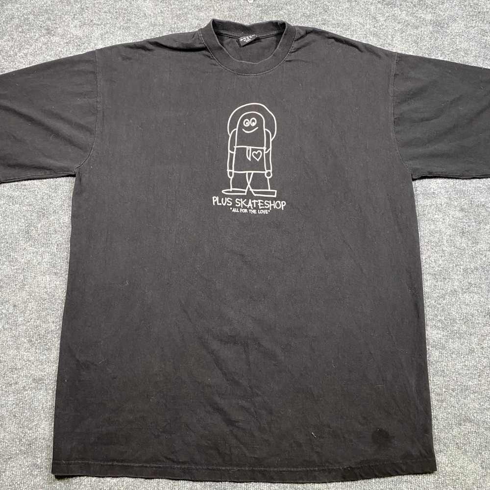 Plus Skateshop All For‎ The Love T-Shirt Mens 4XL Black Dream USA Heavyweight